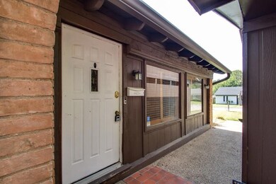 Protected front entry.
