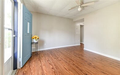 Enter right into the spacious living room.