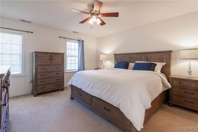 The Master Bedroom is bright and has a large walk