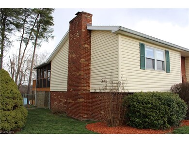 The left side of the house.