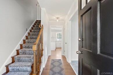 The Foyer has gleaming hardwood floors and a close
