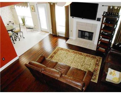 Living Room. View of living room from stairs...ple