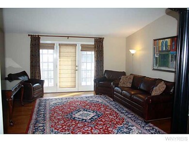 Living Room. Living room is enhanced by hardwood f