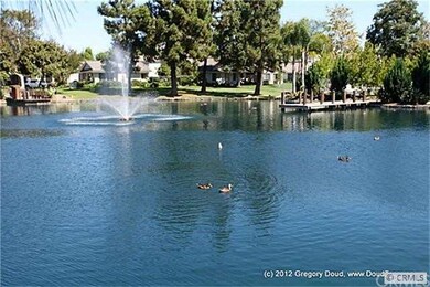 Fountains inside the lake.