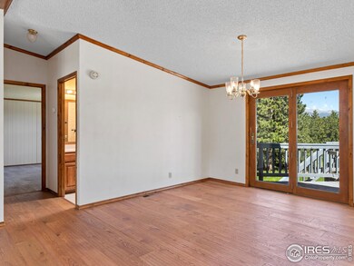 Dining room opens to deck out back