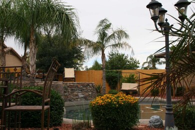 Backyard gazebo to pool