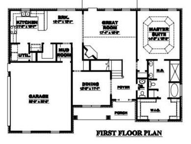 The Bennett Floor Plan That Is Being Built On Lot 89 - 702 Aubrey Sue Pass