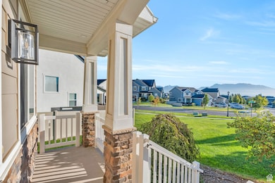 Porch featuring a residential view