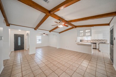 Family room looking back to the front door