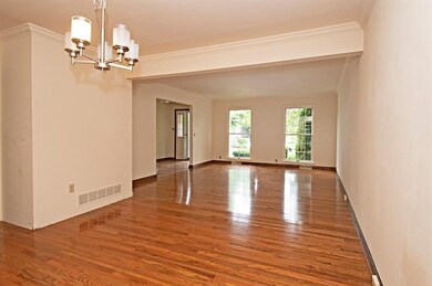 View from dining room looking at entry. Look at th