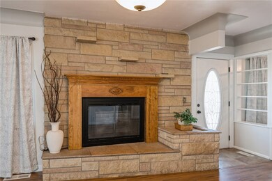 Stone Fireplace
