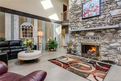 Living Room with Cathedral Ceiling
