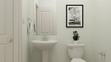 Half bathroom featuring toilet