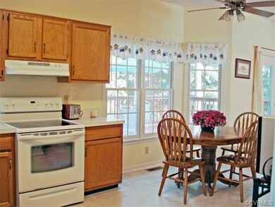 Eat in Kitchen overlooks extra large freshly clean