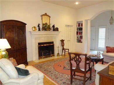 Beautiful fireplace with gas starter and marble ti