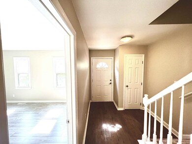 coat closet foyer handrail