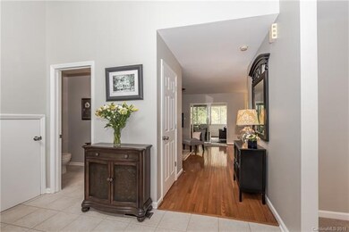Powder room off foyer