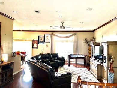 Large living area in upper level