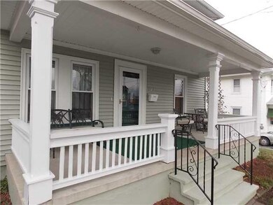 Exterior Front. The welcoming front porch has been
