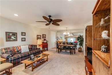 Living room/dining room combination.