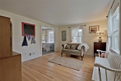 The living room, opening to the...