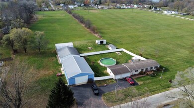 another view of (most of) the property from the east facing north west