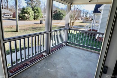Covered front Porch with screen