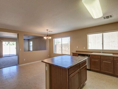 Kitchen into Family Room