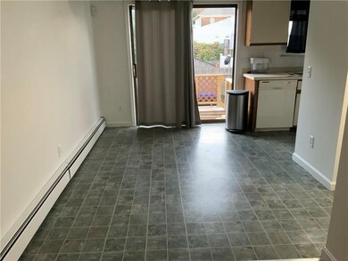 Dining area with slider to deck