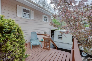 Tiered deck in front / recently coated with deck over paint