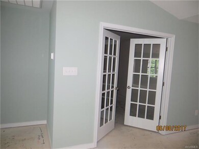 French doors leading into Study