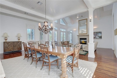 Dining room featuring light hardwood / wood-style 