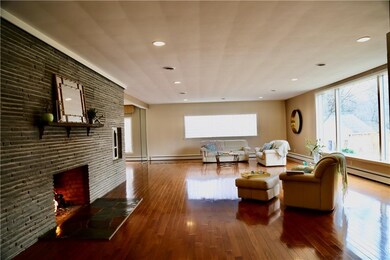 Entertain guests in the ballroom sized living room