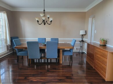 To the left of the front entrance is the Formal Dining Room.