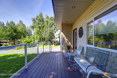 West-facing Trex deck
