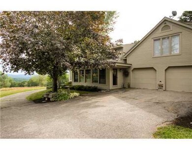 Exterior Front. The two car garage...