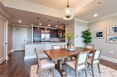 Dining area virtually staged