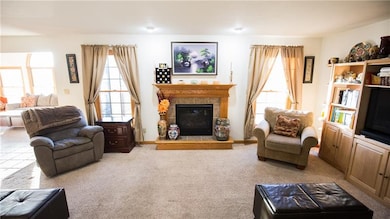 The family room is 20x14 and has a gas fireplace w