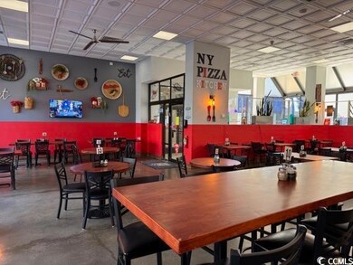 Bar with finished concrete floors