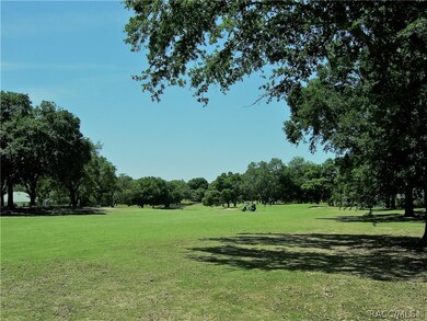 View of the green.