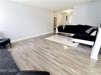 Living Room - check out this floor. New laminate w