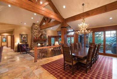 Dining and living areas.