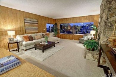 View of the living room with the sliding doors to 