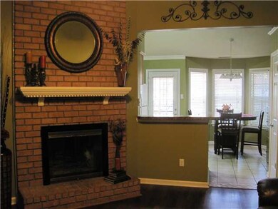 Greatroom is open to kitchen/breakfast area.