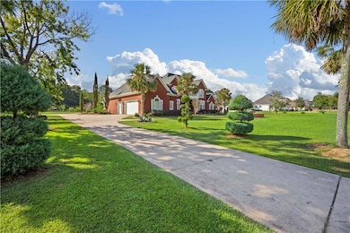 View of front of home with a front lawn