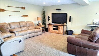 Finished walkout basement includes this huge Famil