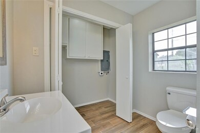 Other view for closet space for washer and dyer - New electric box 