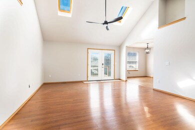 Living room looking out to deck