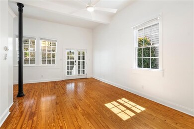 Living area with view toward entry