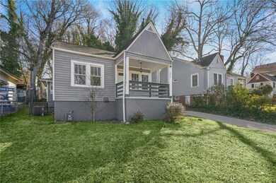 Bungalow with covered porch, central AC unit, a ce